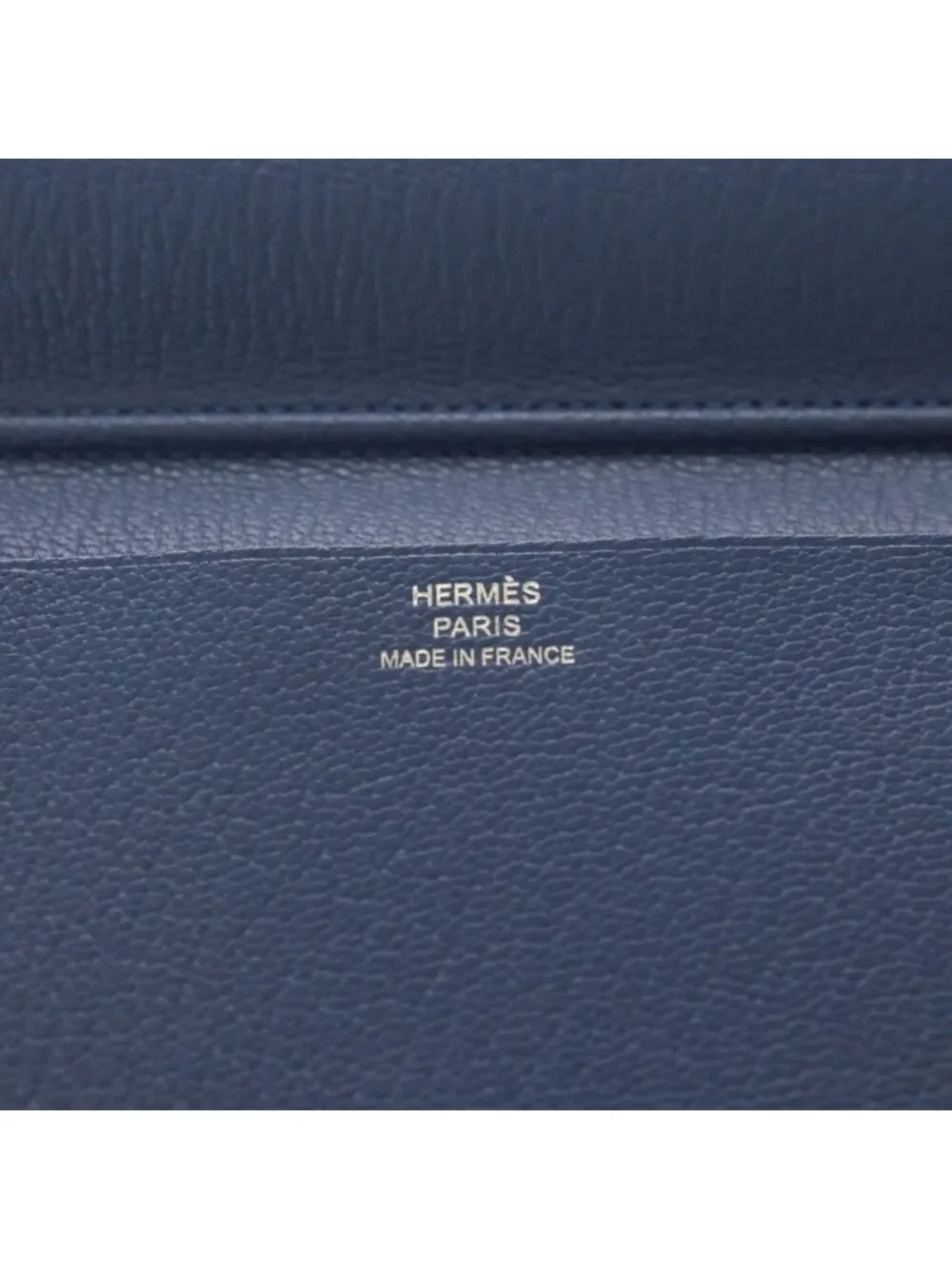 Hermes Agenda Vision 2 Blue Agate Chevre Mysore Leather Notebook Cover Silver